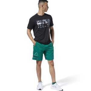 Reebok One Series Training Epic Kurze Hose Herren - Grün - DE 340-DWZ